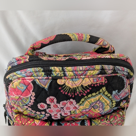 Vera Bradley Symphony in Hue Quilted Floral Paisley Backpack Bag Purse - Picture 4 of 12
